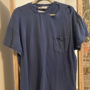 Free People Distressed Tee